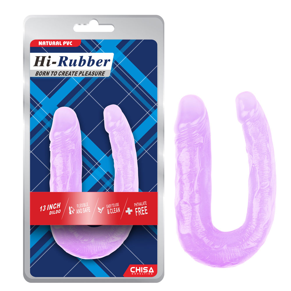 13 လက်မ Dildo-ခရမ်းရောင်