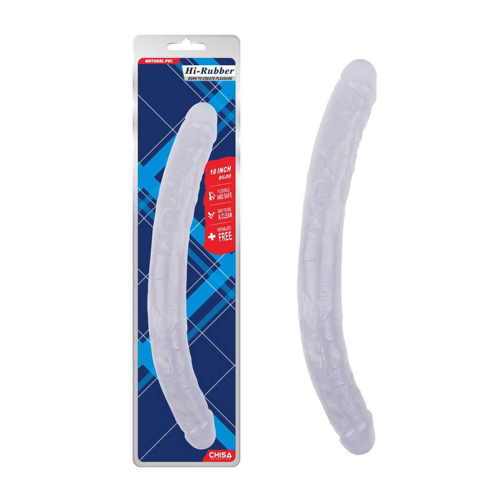 18 လက်မ Dildo-Clear