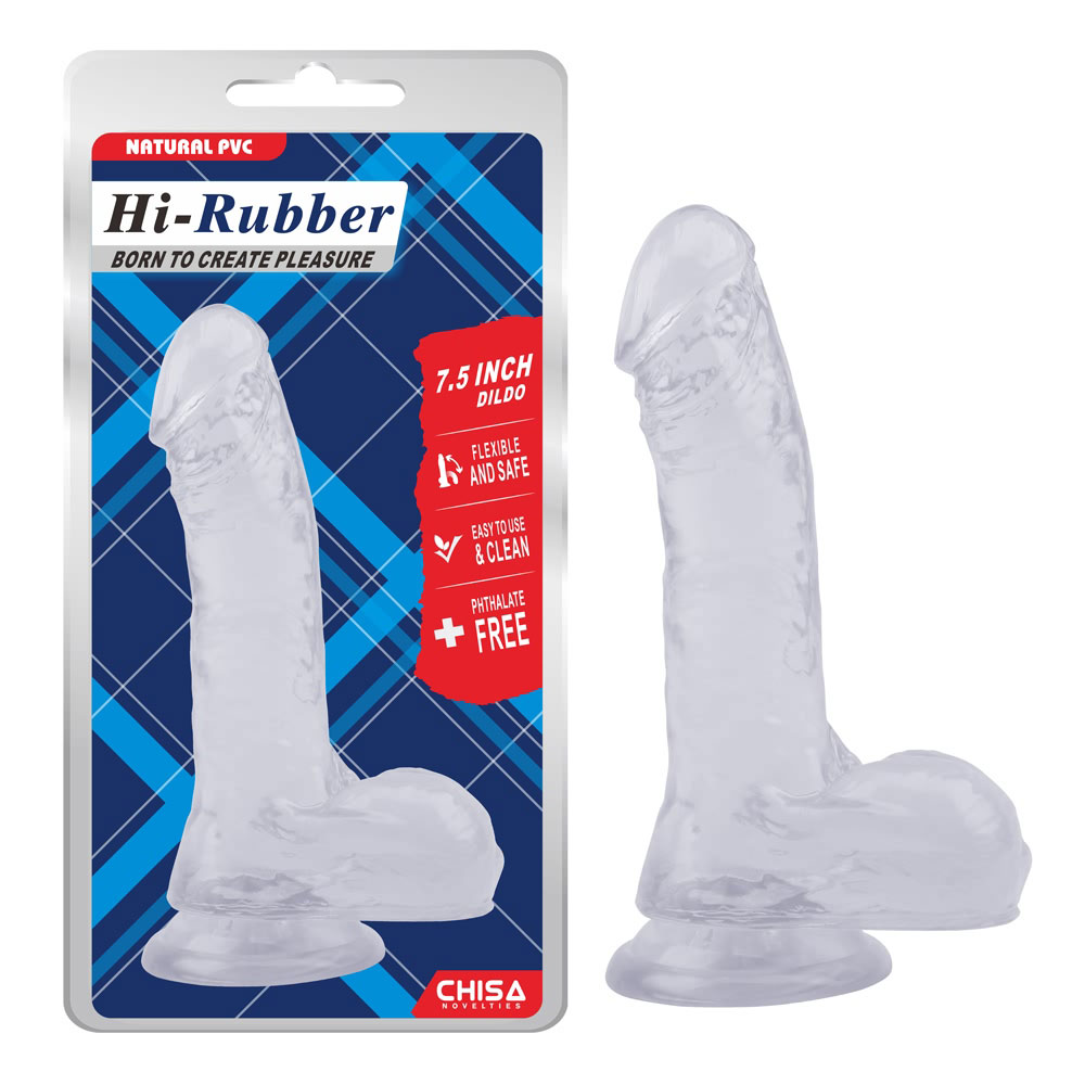 7.5 လက်မ Dildo-Clear