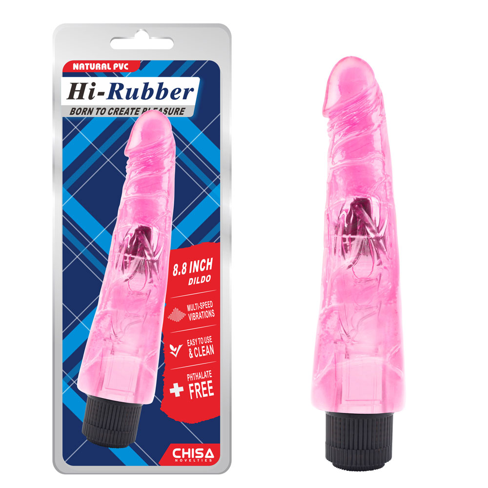 8.8 လက်မ Vibrating Dildo-Pink