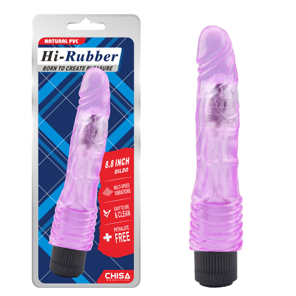 8.8 လက်မ Dildo-ခရမ်းရောင်