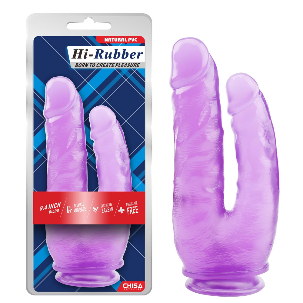 9.4 လက်မ Dildo-ခရမ်းရောင်