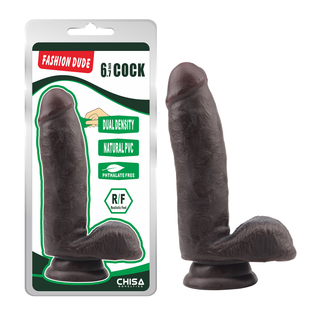 ဖက်ရှင် Dude-6.7 လက်မ Cock-Brown